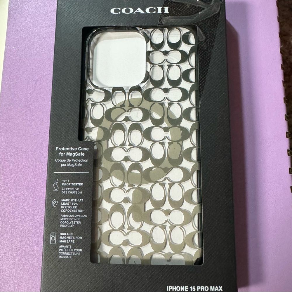 Coach iPhone 15 Pro Max case
